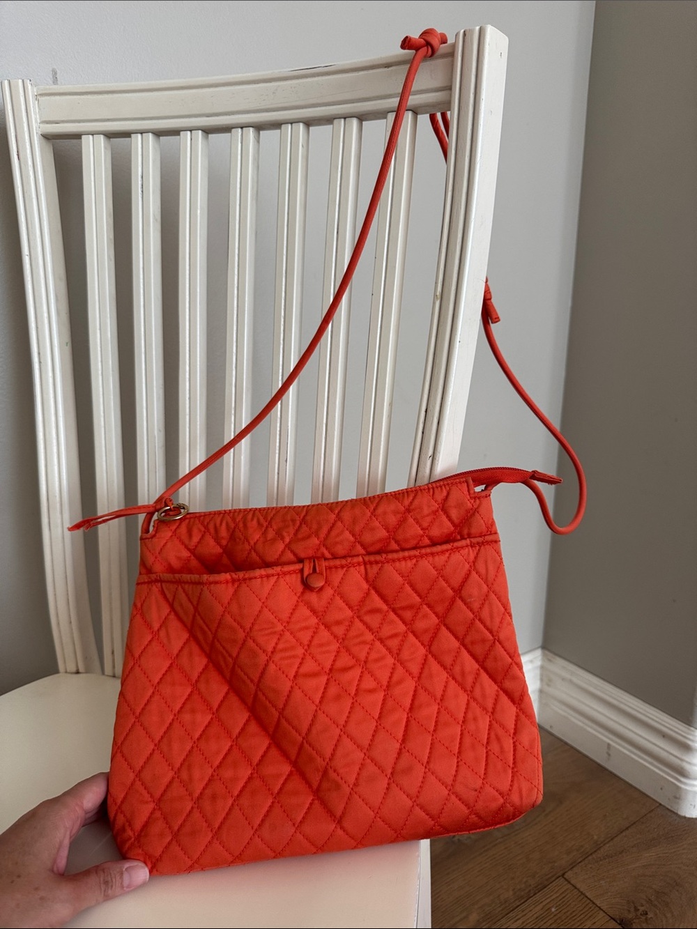 Vera Bradley Quilted Bright Orange Crossbody